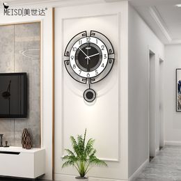 MEISD Quality Acrylic Quartz Silent Clocks Hot Sale Wall Stickers Pendulum Watch Living Room Home Decor Horloge Free Shipping 201118