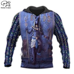 Cosmos Plstar Horus Egyptian God Eye of Pharaoh Anubis Ancient Egypt 3dprint Zipper/hoodies/sweatshirt/jacket/men/women S5 201020