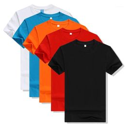 Men's Sweaters 5pcs 2021 Simple Creative Design Line Solid Color T Shirts Men's Arrival Style Summer Short Sleeve Men T-shirt Plus Size