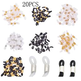 20pcs Ear Hook Eyeglasses Spectacles Chain Glasses Retainer Ends Rope Sunglasses Cord Holder Strap Retainer End Loop C jllKem