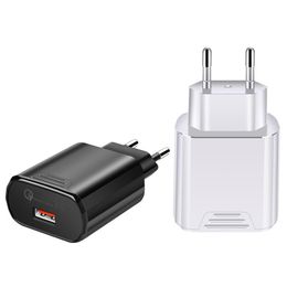 Fast Speed Quick Charge EU Ac Home Wall Charger Adapters For IPhone 7 8 11 12 Samsung GPS PC Android phone