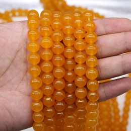 1strand Lot Yellow Quartz Crystal Stone Round Beads 4 6 8 10 12 Mm Loose Spacer Bead For Jewellery Making Findings Diy Bracelet H jllymY