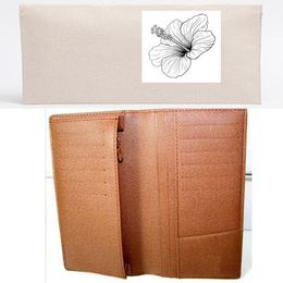 Brown Flower MO. BRAZZA WALLET M66540 , COTTON WALLET , NOT SOLD SEPARATELY !!! Customer order