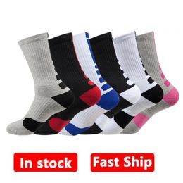 2pcs=1pair USA Professional Elite Basketball Socks Long Knee Athletic Sport Socks Men Fashion Compression Thermal Winter Socks wholesale FY7322