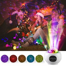 USB Star Projector Colorful Lighting LED Light Music Starry Water Wave Night Galaxy bedroom Starry Sky