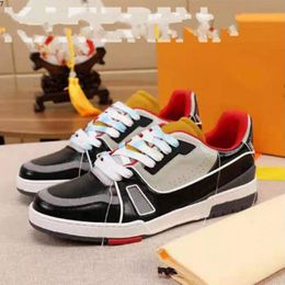 Designer Fashion Trainer sneaker intage Casual Shoes Virgils alligator-embossed black Grey Brown White Green calf leather French Ablohs Mens Shoe mQQ066329