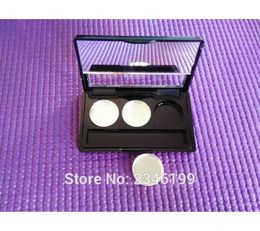 40pcs/lot 3grids Empty Eyeshadow Powder Case n Mirror, DIY Plastic Refillable Caase, Cosmetic Container