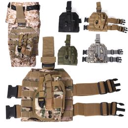 Tactical Molle Plate Leg Bag Pack Holster Pouch Outdoor Assault Combat Camouflage NO17-220