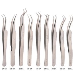 2021 New 100% Original VETUS Tweezers 24-SA 25-SA 26-SA 29-SA 30-SA 31-SA 32-SA 38-SA 39-SA Stainless Steel Eyelash Tweezers for Make Up