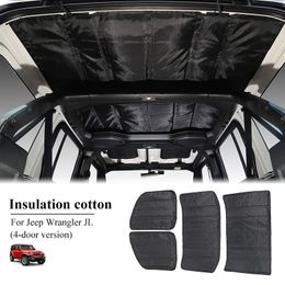 Roof Heat Insulation Cotton Mat For Jeep Wrangler JL 4Door Auto Interior Accessories