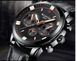 2021 Luxury watch Quartz Wristwatch Top Brand Mens Watches Business Watch Man Saat Steel Luminous Date Clock Male Hour Reloj Hombre