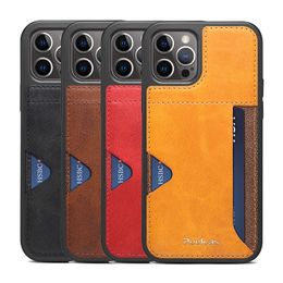 New shockproof all-inclusive phone case for 12 11 pro max card leather phone case free shipping