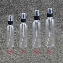 100/150/200/250ml clear Empty plastic spray cosmetic PET bottles,Perfume fine bottle 250cc Cosmetic packaging container