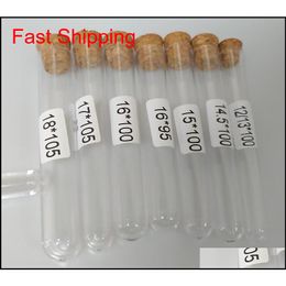 Plastic Test Tube With Cork Stopper 4-inch 15x100mm 11ml Clear ,food Grade Cork Approved , Pack 100 , All Size Avai qylQjO bdesports