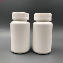 5pcs 100cc 100g 100ml HDPE White Pharmaceutical Empty Pill Bottle Capsules Container, Plastic Bottles with CRC Capgood qualtity