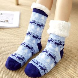 Sweet Cartoon Women's slippers Autumn winter plush Floor socks home simple life no-skid sole soft slippers relax yoga size 36-42 Y201026
