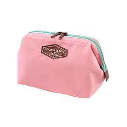 Trousse de maquillage Cotton Portable Travel Makeup Bag With Zipper Toiletry Storage Bag Pouch for Cosmetics Private Label