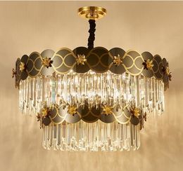 New design crystal chandelier for living room lighting LED chandelier Nordic fashion wedding decoration lighting
