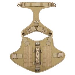 Tactical Dog Harness Pet Military Training Dog Vest German Shepherd K9 Dog Harness Molle Vest For Medium Large Dogs LJ201202