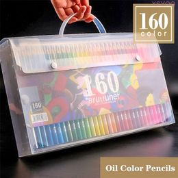 Brutfuner 48/72/120/160 Colors Wood Colored Pencils Set Oil HB Drawing Sketch For School Student Gifts Art Supplies 201214