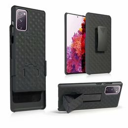 2 in 1 Hybrid Hard Shell Holster Combo protective Case Kickstand & Belt Clip For Samsung Galaxy S20 FE