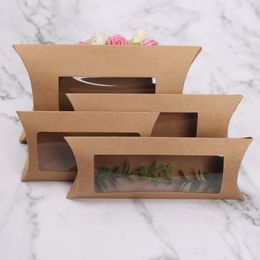 Gift Wrap 10pcs White Cardboard Window Candy Box Diy Handmade Cookies For Kids I Love You Flower Birthday Party Packaging Bag