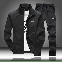 Tracksuit Set Men Fashion Sweat Suits Mens Casual Clothing Set Spring Autumn Slim Fit Sporting Suits Male Jogger Outfits 201130