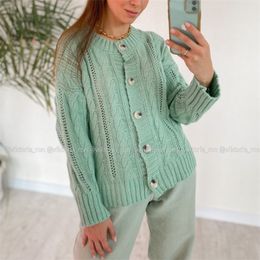 Autumn Winter New Knitted Cardigan Women's Loose Western Style Short Sweater Coat Cardigan Women Wear Outside Knit Sweater 201031