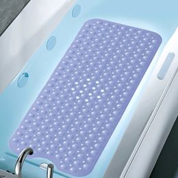 DINIWELL Rectangle PVC Anti-skid Bath Mat Soft Bathroom Massage Mat Suction Cup Non-slip Bathtub Carpet Bath Shower Mats Y200407