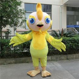 Mascot CostumesCute Cartoon Bird Mascot Costume Cartoon Fancy Dress Auspicious Chicken Outfit Birthday Party Outfit Adult Size