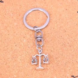 Fashion Keychain 22*17mm libra scales of justice Pendants DIY Jewelry Car Key Chain Ring Holder Souvenir For Gift