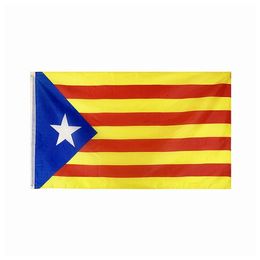Catalonia Flag High Quality 3x5 FT Area Banner 90x150cm Festival Party Gift 100D Polyester Indoor Outdoor Printed Flags and Banners