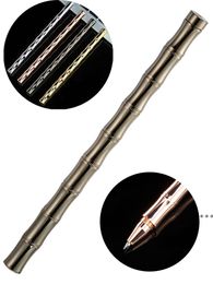 Refillable Rolling Ball Gel Pens Metal Signature Ballpoint Pen Black Ink Fine Point School Office Supplies LLB13367