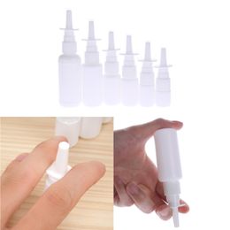 2021 Wholesale 10ml White Empty Plastic Nasal Spray Bottle 10ml Nasal Atomizers Empty Spray Bottle fast ship