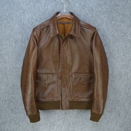 Free shipping,Sales.Brand Genuine leather jacket.mens classic horsehide jacket,high quality hard leather clothes.biker LJ201029