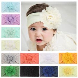 2020 new rose baby headbands nylon girls headband sweet kids designer headbands baby girl head bands baby hair accessories