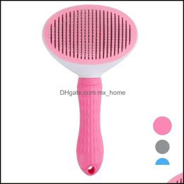 Dog Grooming Supplies Pet Home & Garden Self Cleaning Slicker Brush For Cat Shedding Comb Brosse Tool Mass Particle Jk2012Ph Drop Delivery 2