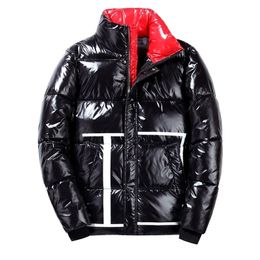 Autumn And Winter Hot new Fashion Mens Jackets Jackets And Coats Mens Thick Warm Stand Collar Fashion Bright Mens Winter Jackets 201126