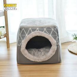 CAWAYI KENNEL Soft Pet House Dog Bed for Dogs Cats Small Animals Products Cama Perro Hondenmand Panier Chien Legowisko Dla Psa 201130