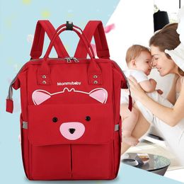 Large Capacity Diaper Bag Backpack Baby Nappy Changing Mummy Maternity Bags Hot Mum Bag Stroller Baby Care Waterproof Backpack LJ201013