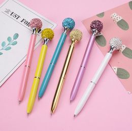 Big diamond Ballpoint Pens Colour gem metal ball creative lovely festival custom pen Beautiful shape