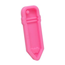 Silicone Pencil Molds Key Buckle DIY Fondant Cake Clay Moulds Mirror Surface Pen Pendant Resin Tool Home Decor New Arrival 2ck G2