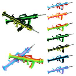 8'' AK47 shisha hookah smoking accessories smoke tip wax handy Portable dab tool wholesale oil bunner vape