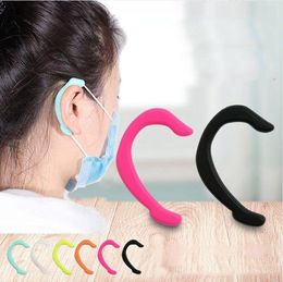 Silicone Anti Pain Earmuffs Protector Soft Protective Ears Mask Rope Cover Band Cover Mask Accessories 1Pair DDA621