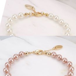 Women Girl Crystal Saturn Bracelet Pearl Chain Orbit Bracelet for Gift Party Fashion Jewellery Accessories High Quality