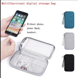 Portable Power Source Storage Bag Digital Cable,Data Line Bags Earphone Pouch Outdoor Travel Organizer