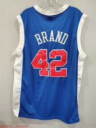 Custom Stitched Vintage Elton Brand 42 Jersey XS-6XL Mens Throwbacks Basketball jerseys Cheap Men Women Youth
