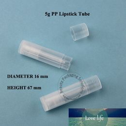 5ml D16*H67mm Transparent PP Lipstick Tube Lip Gloss Container Tube Brush Cap Plastic Lip balm tube Gloss Sub-bottling 100pcs