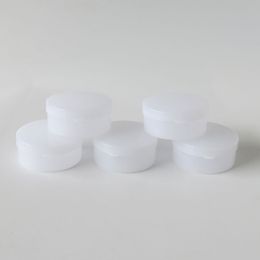 100 X 20G Small White Plastic PE Jar, Sample Cream Container Jar