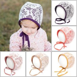 Creative New Lace Court Hat Korean Style Children's Hat Autumn and Winter Cotton Ear Protection Princess Sleeve Cap